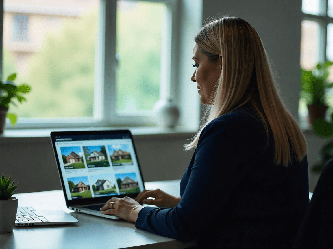 Real estate agent listing properties on MLS platforms