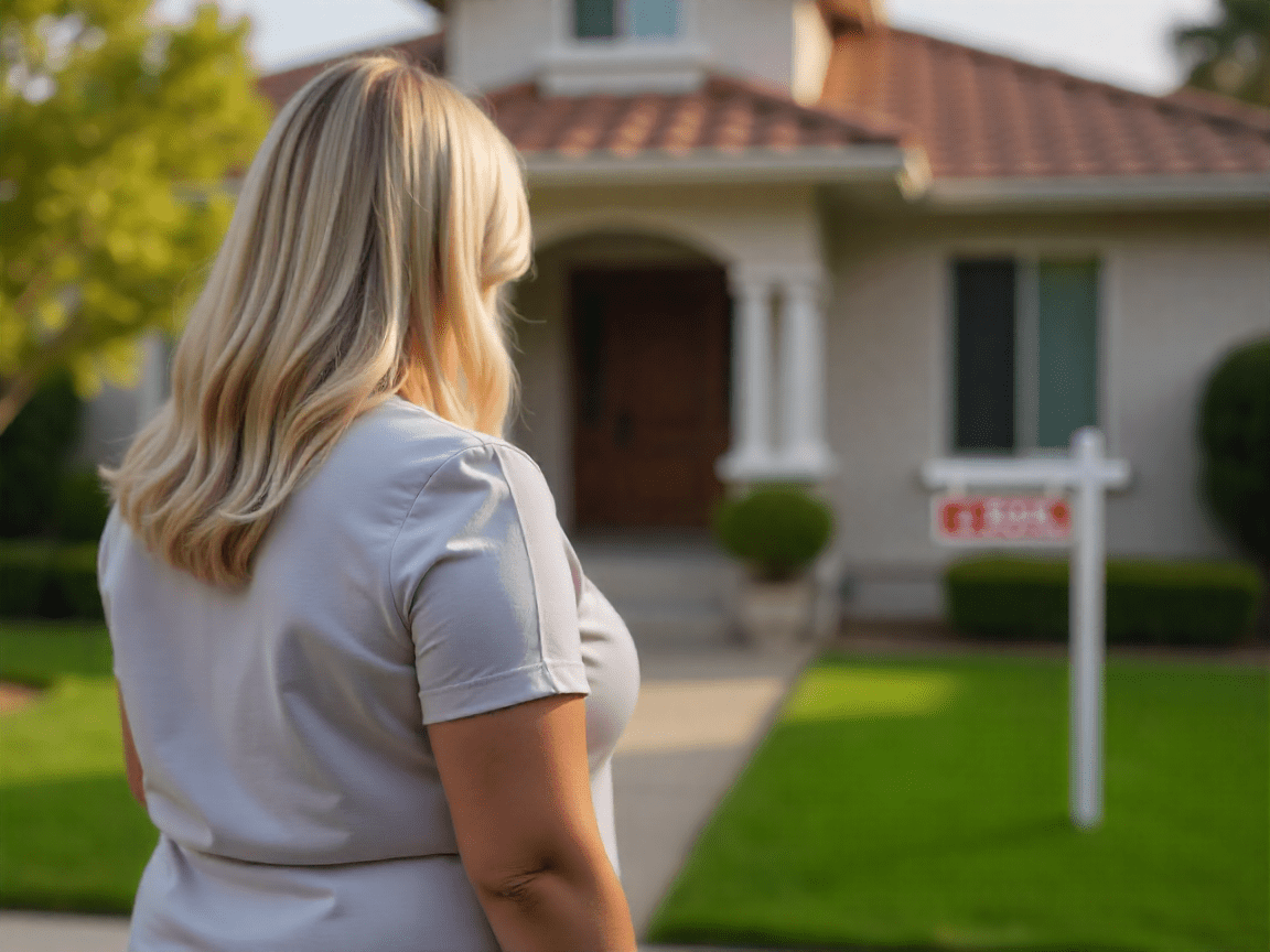 Real Estate Agent selling house